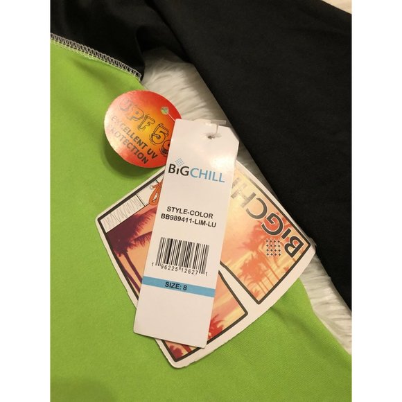 Big Chill Boy’s Rash Guard UPF 50+ Long Sleeve Quick Dry Sand and Sun Protection - Picture 4 of 11